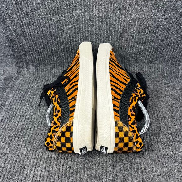 VANS Billy’s Bold NI SP Mixed Media Animal Print Orange Black Sneakers Mens 11.5 - Picture 5 of 8